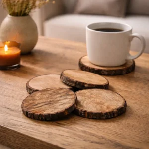 Bark Edge Coaster Set